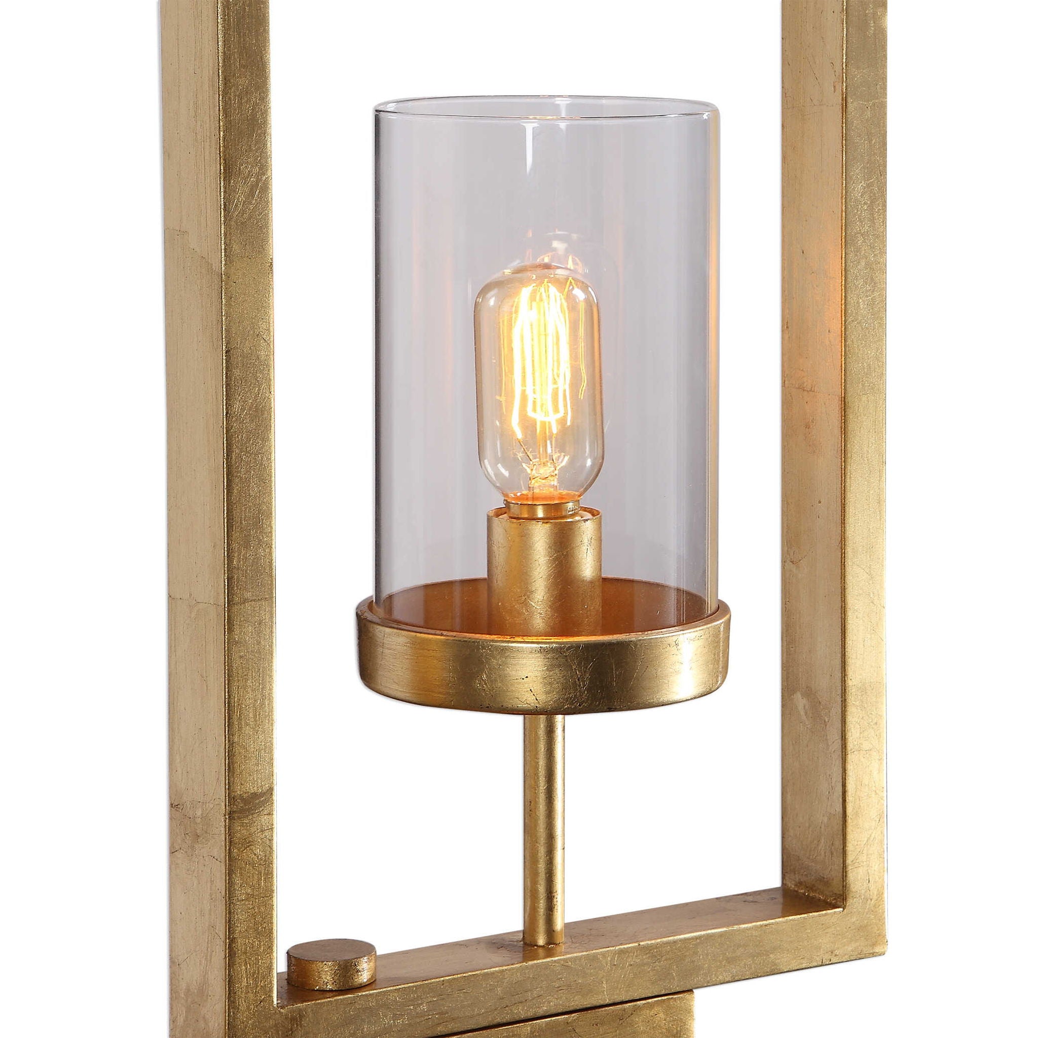 Cielo - Staggered Rectangles Floor Lamp - Gold - Image 3