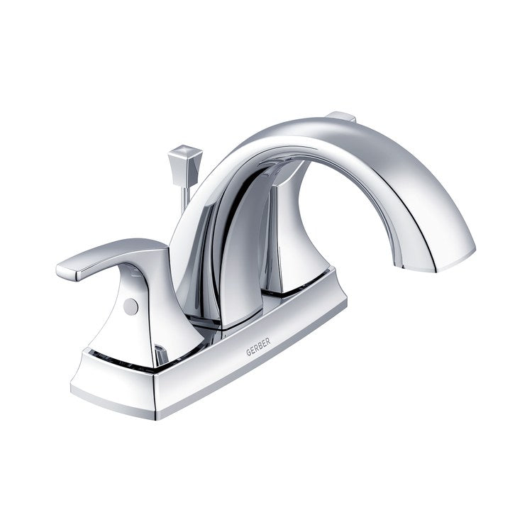 Lavatory Faucet Vaughn Centerset 4 Inch Spread 2 Lever ADA Chrome 1.2 Gallons per Minute