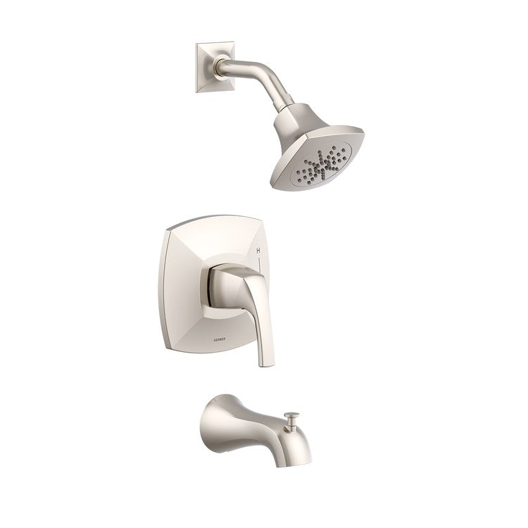Tub and Shower Trim Vaughn Kit with Treysta Cartridge 1 Lever Brushed Nickel 1.75 Gallons Per Minute - Image 1
