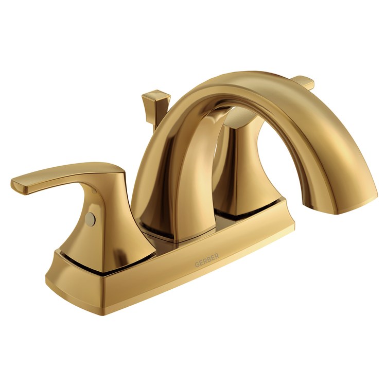 Lavatory Faucet Vaughn Centerset 4 Inch Spread 2 Lever ADA Brushed Bronze 1.2 Gallons per Minute