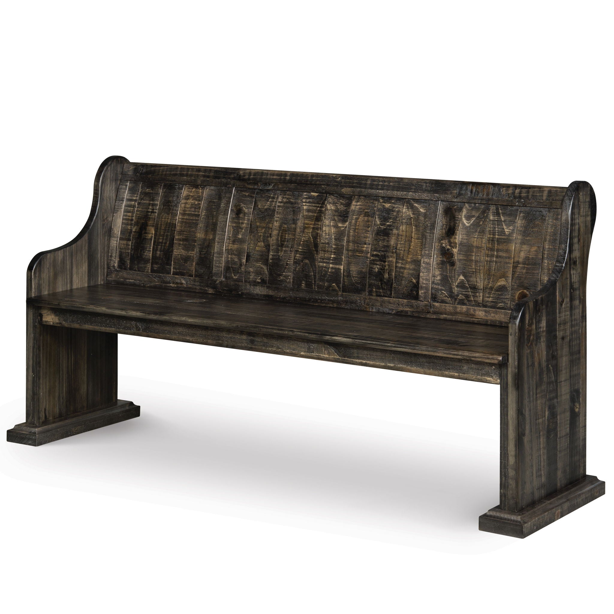Bellamy - Bench With Back - Peppercorn - Image 1