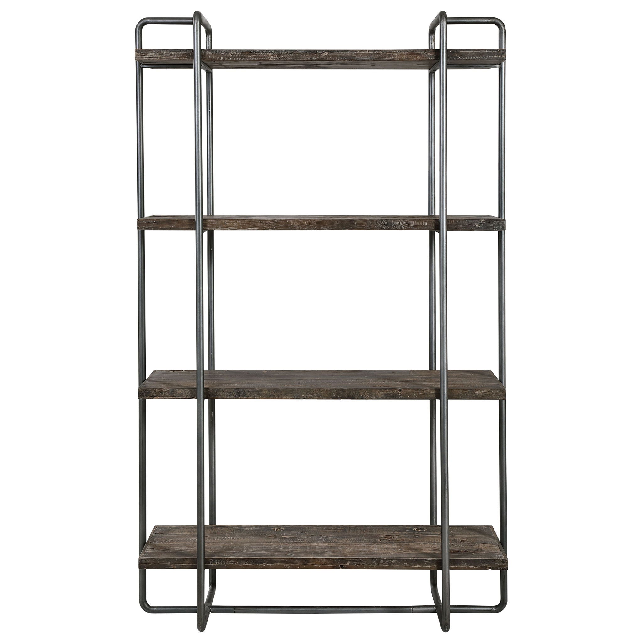 Stilo - Urban Industrial Etagere - Dark Brown - Image 1