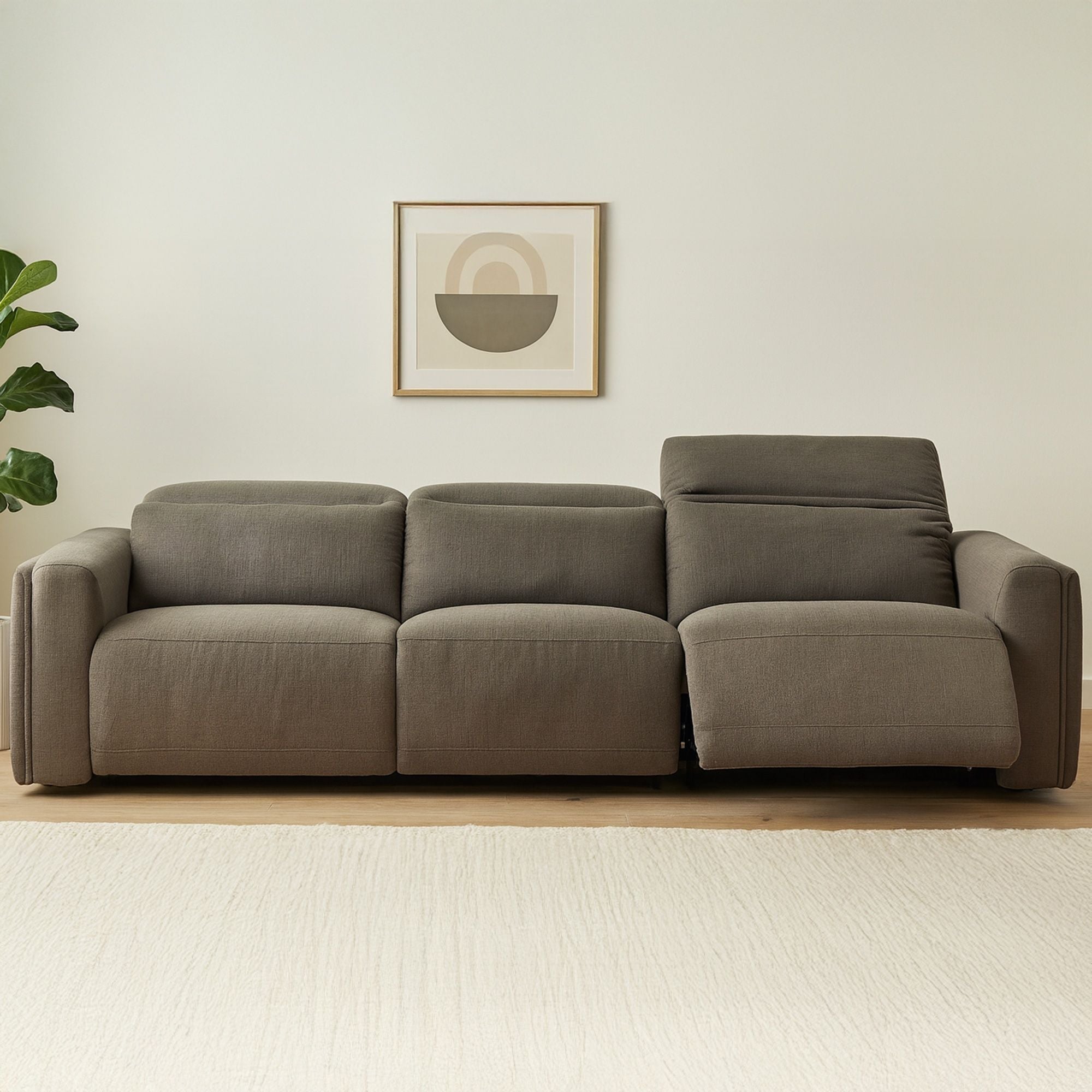 Wilder – Power Recliner Sofa – Soft Taupe / Tan