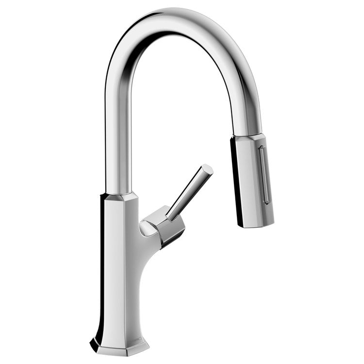 Kitchen Faucet Locarno Prep 1 Lever ADA Chrome Pull Down 150 DEG Swivel 1 Hole 1.75 Gallons per Minute - Image 1