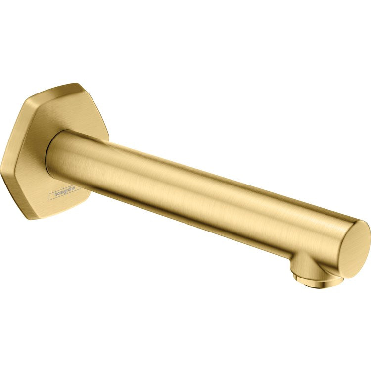 Tub Spout Locarno Less Diverter Brushed Gold Optic 7-3/4 Inch 5.81 Gallons per Minute Brass 1/2 Inch - Image 1