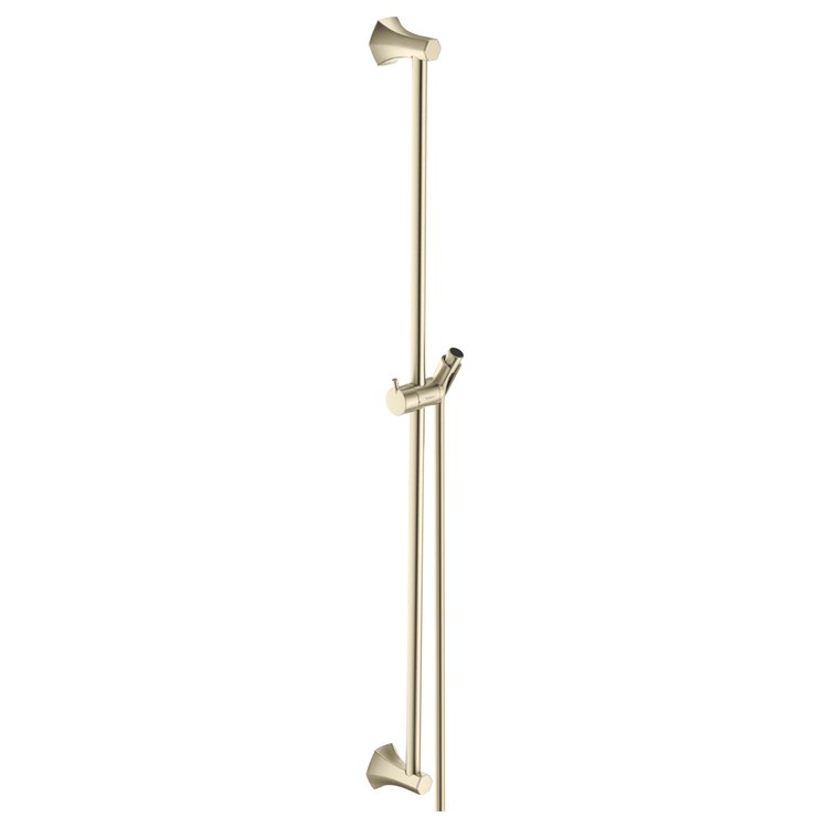 Wall Bar Locarno Brushed Nickel 36 Inch Includes Wall Bar Handshower Hose Slider Metal - Image 1