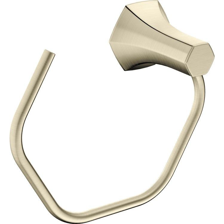 Towel Ring Locarno 7-3/4 Inch Open Brushed Nickel Metal 3-1/2 Inch - Image 1