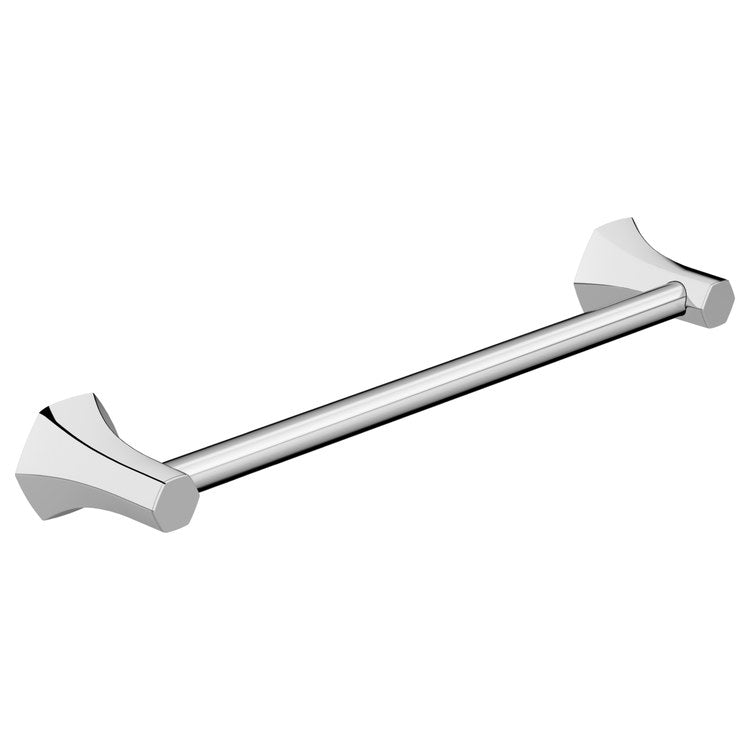 Towel Bar Locarno 18 Inch Single Chrome Metal 3-1/2 Inch - Image 1