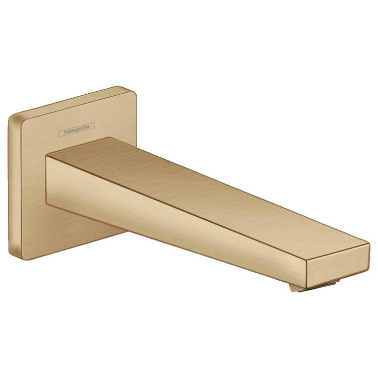 Tub Spout Metropol Less Diverter Brushed Bronze 7 Inch 5.0 Gallons per Minute Brass 1/2 3/4 IN NPT - Image 1