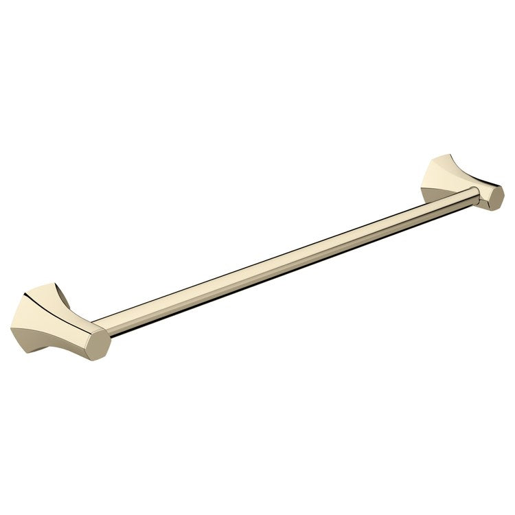 Towel Bar Locarno 24 Inch Single Polished Nickel Metal 3-1/2 Inch - Image 1