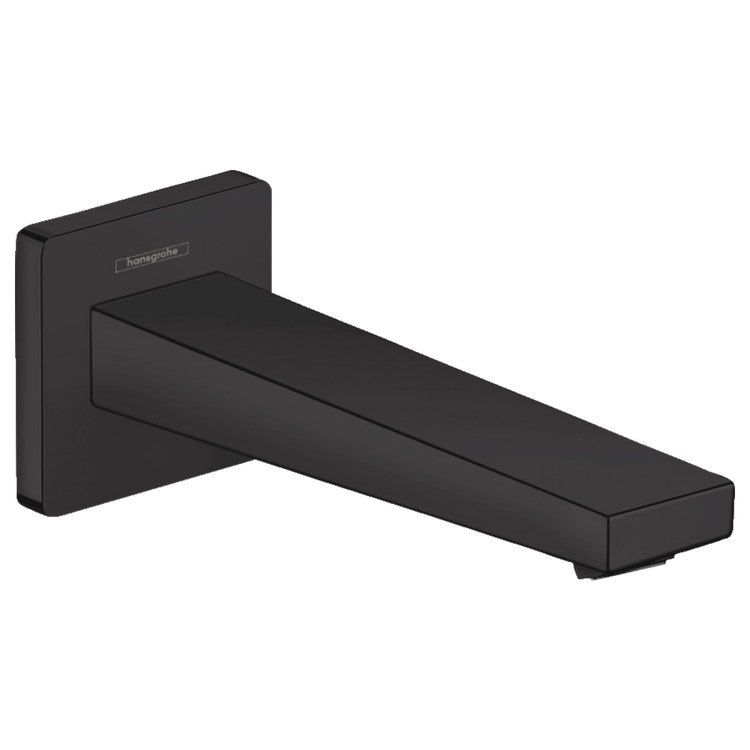 Tub Spout Metropol Less Diverter Matte Black 7 Inch 5.0 Gallons per Minute Brass 1/2 3/4 IN NPT - Image 1