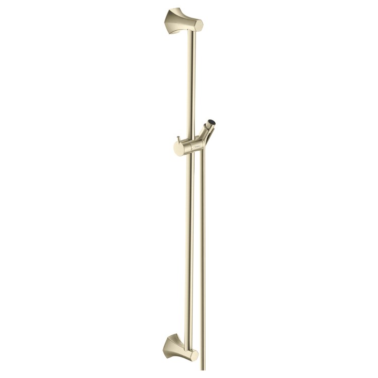 Wall Bar Locarno Brushed Nickel 24 Inch Includes Wall Bar Handshower Hose Slider Metal - Image 1