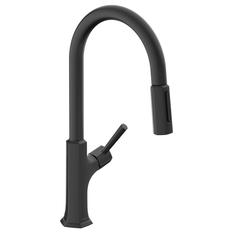 Kitchen Faucet Locarno Magnetic Docking 1 Lever ADA Matte Black Pull Down 150 DEG Swivel 1 Hole 1.75 Gallons per Minute - Image 1