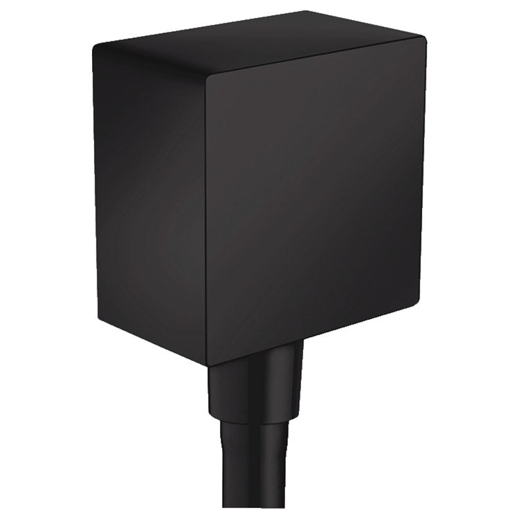 Wall Outlet FixFit Square with Check Valve Matte Black for All 1/2 Inch Hoses - Image 1