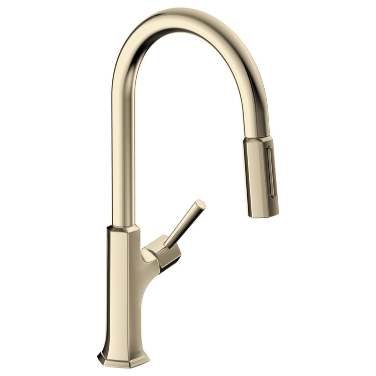 Kitchen Faucet Locarno Magnetic Docking 1 Lever ADA Polished Nickel Pull Down 150 DEG Swivel 1 Hole 1.75 Gallons per Minute - Image 1