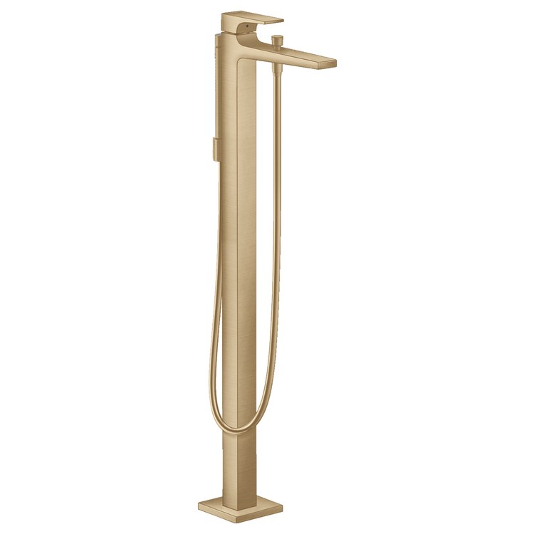 Tub Filler Trim Metropol Freestanding with Wand 1 Lever Brushed Bronze WaterSense 5.28 Gallons per Minute - Image 1