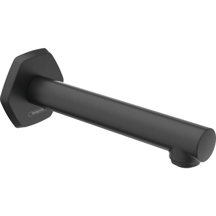 Tub Spout Locarno Less Diverter Matte Black 7-3/4 Inch 5.81 Gallons per Minute Brass 1/2 Inch - Image 1