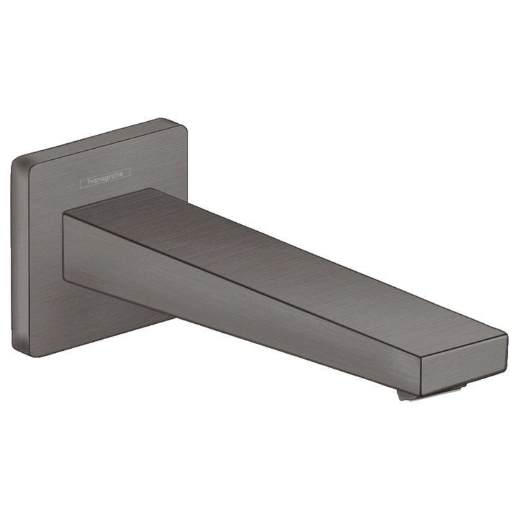 Tub Spout Metropol Less Diverter Brushed Black Chrome 7 Inch 5.0 Gallons per Minute Brass 1/2 3/4 IN NPT - Image 1