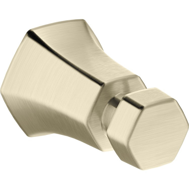 Robe Hook Locarno Single Brushed Nickel 1-5/8 Inch Wall Mount Metal - Image 1