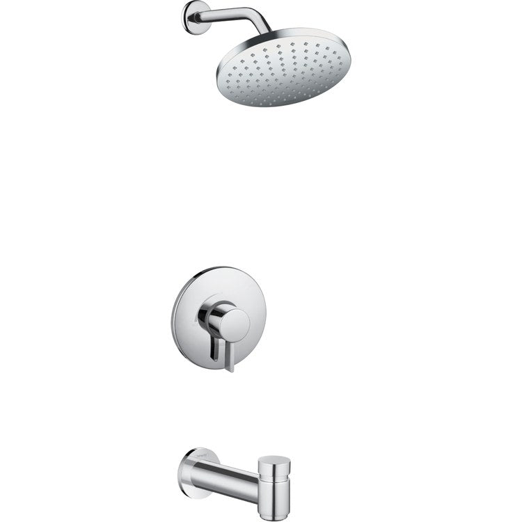 Tub and Shower Trim Vernis Shape Pressure Balanced 1 Lever Chrome WaterSense - Image 1