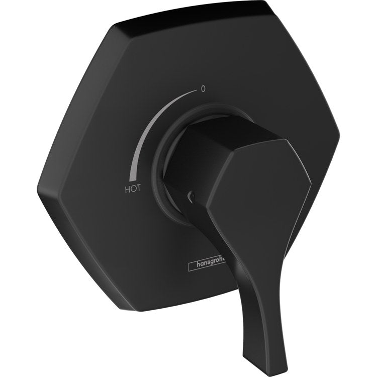 Pressure Balance Valve Trim Locarno 1 Lever Matte Black ADA 5.44 Gallons per Minute - Image 1