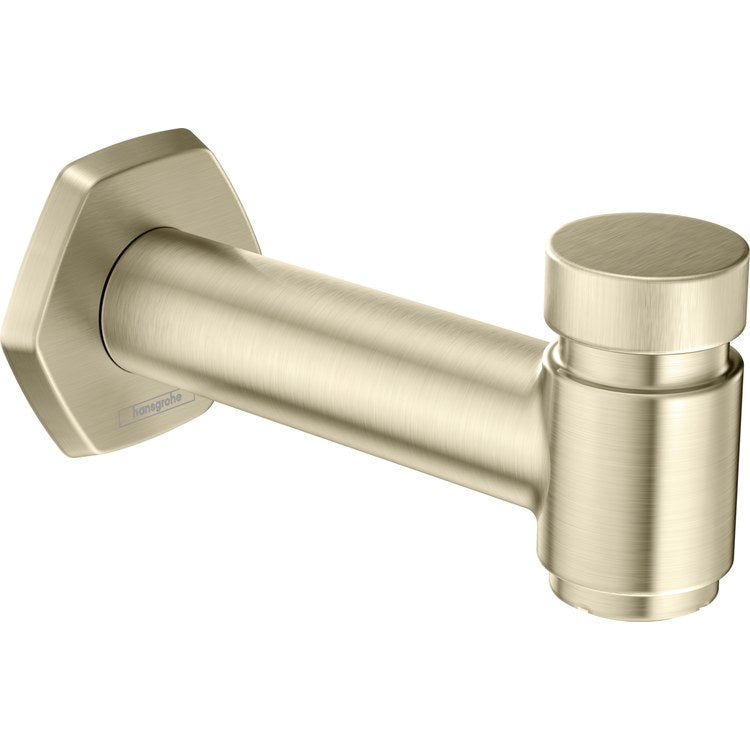 Tub Spout Locarno Integrated with Diverter Brushed Nickel 6-1/2 Inch 5.81 Gallons per Minute Brass 1/2 Inch - Image 1