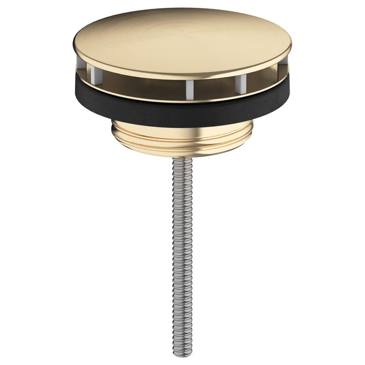 Drain Assembly Non-Closing Less Overflow Brushed Bronze 1-1/4 Inch Brass - Image 1