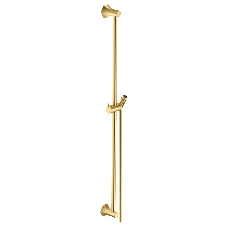 Wall Bar Locarno Brushed Gold Optic 36 Inch Includes Wall Bar Handshower Hose Slider Metal - Image 1