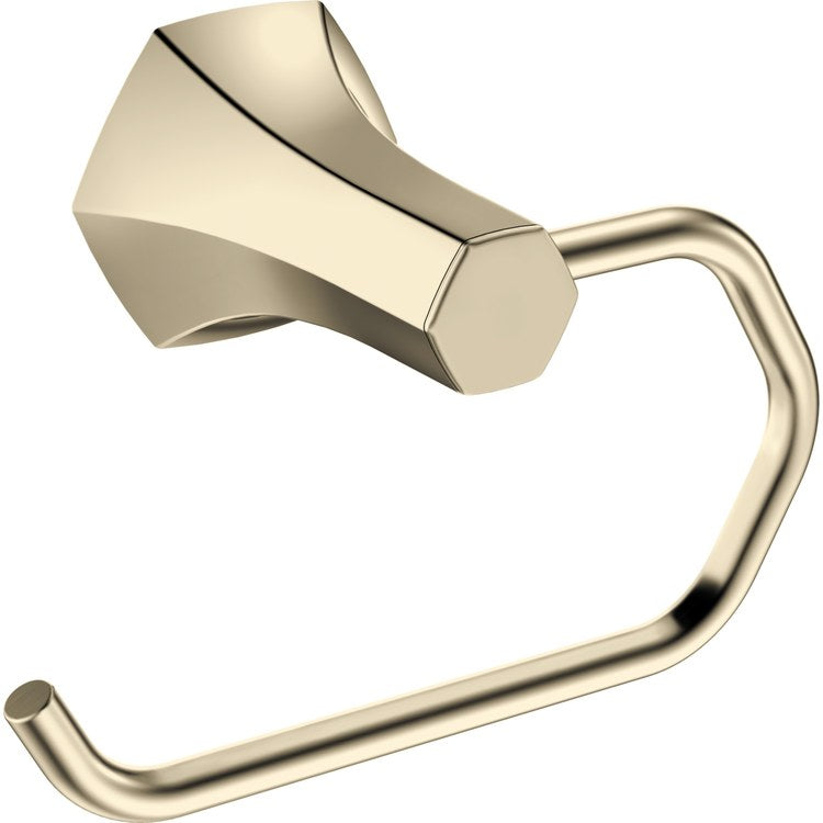 Toilet Paper Holder Locarno Euro Polished Nickel Metal 3-1/2 Inch Wall Mount - Image 1