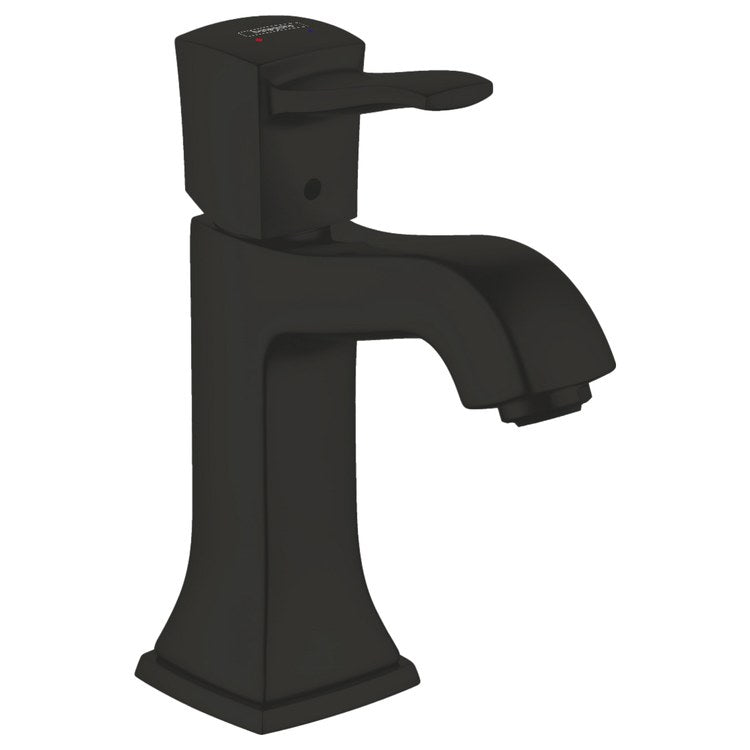 Lavatory Faucet Metropol Classic 110 Deck Mount 1 Lever ADA Matte Black 1.2 Gallons per Minute Fixed Pop-Up Drain - Image 1