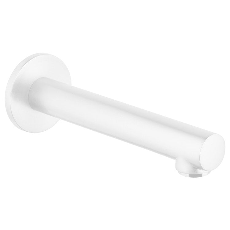Tub Spout Talis S Less Diverter Matte White 7-5/8 Inch Brass - Image 1