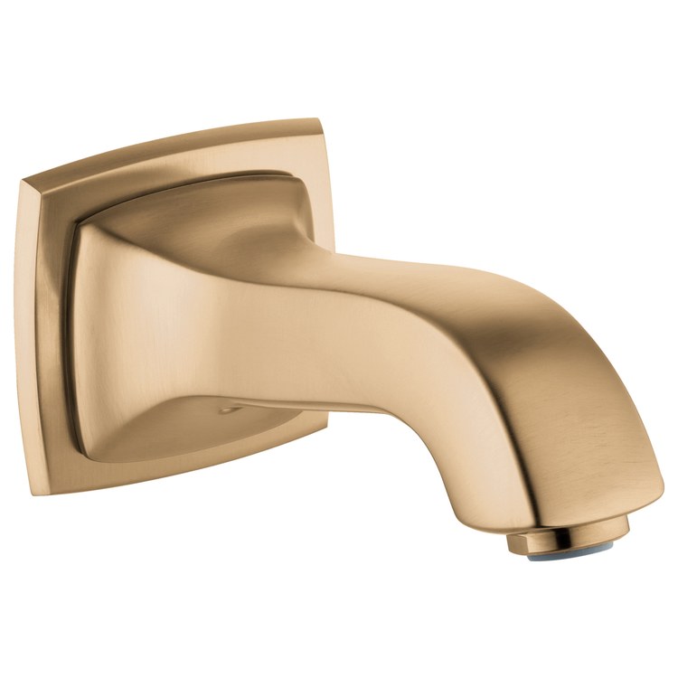 Tub Spout Metropol Classic Less Diverter Brushed Bronze 6-1/4 Inch Brass - Image 1
