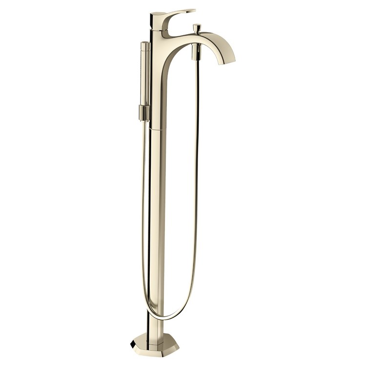 Tub Filler Trim Locarno with Handshower 1 Lever Polished Nickel 5.28 Gallons per Minute - Image 1