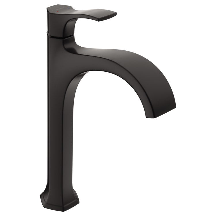 Lavatory Faucet Locarno Less Drain Assembly 1 Lever ADA Matte Black 1.2 Gallons per Minute - Image 1