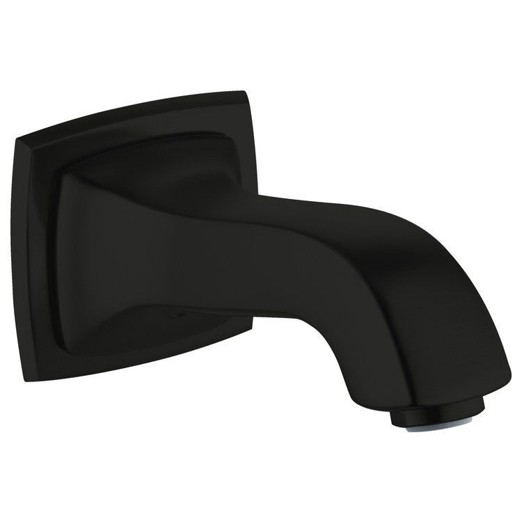 Tub Spout Metropol Classic Less Diverter Matte Black 6-1/4 Inch Brass - Image 1