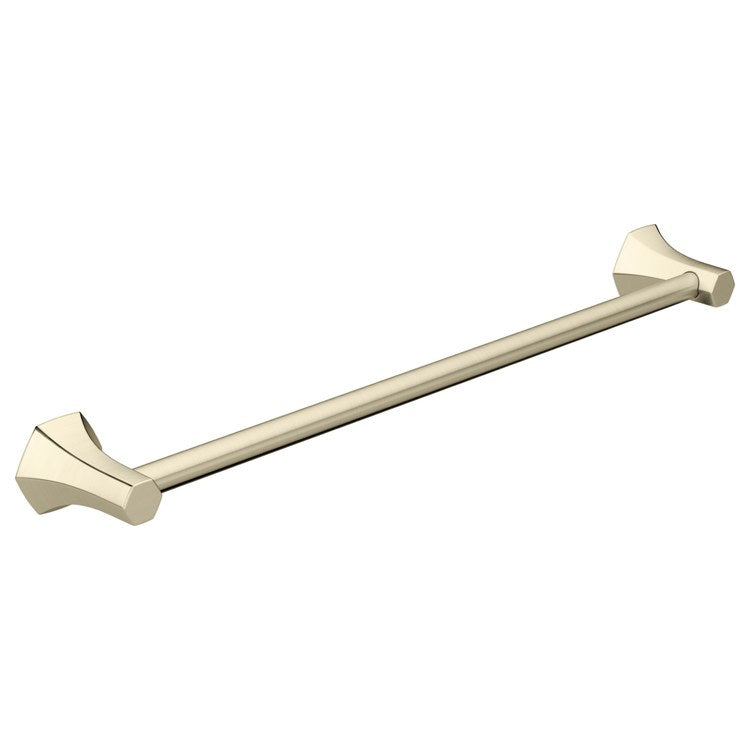 Towel Bar Locarno 24 Inch Single Brushed Nickel Metal 3-1/2 Inch - Image 1
