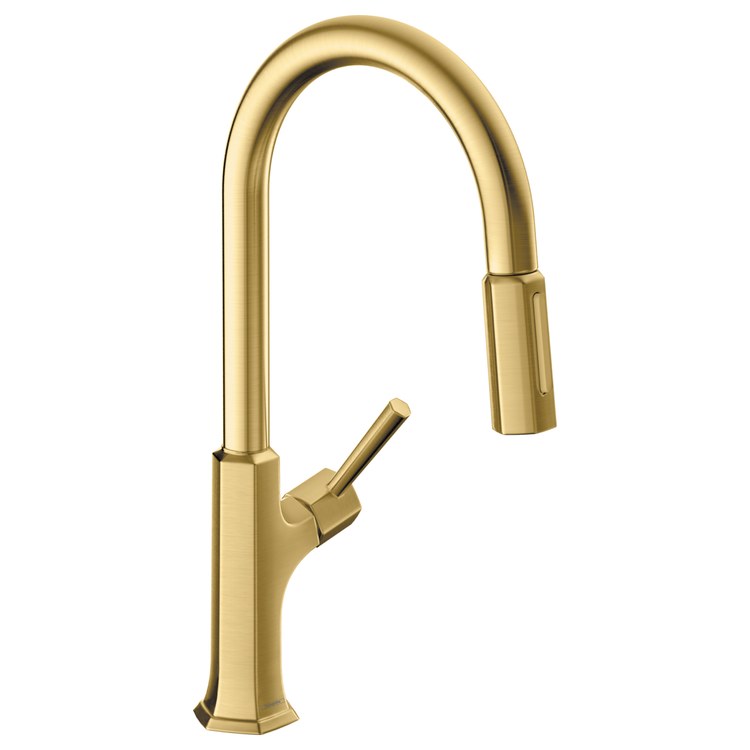 Kitchen Faucet Locarno Magnetic Docking 1 Lever ADA Brushed Gold Optic Pull Down 150 DEG Swivel 1 Hole 1.75 Gallons per Minute - Image 1