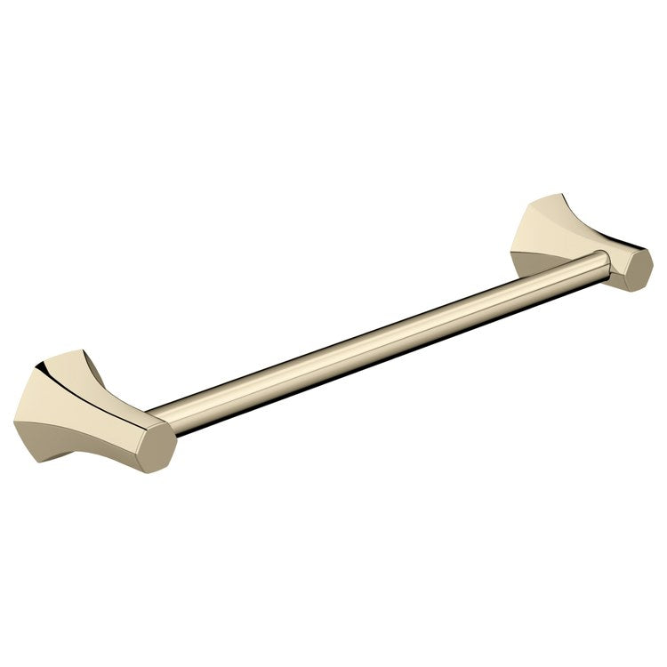 Towel Bar Locarno 18 Inch Single Polished Nickel Metal 3-1/2 Inch - Image 1