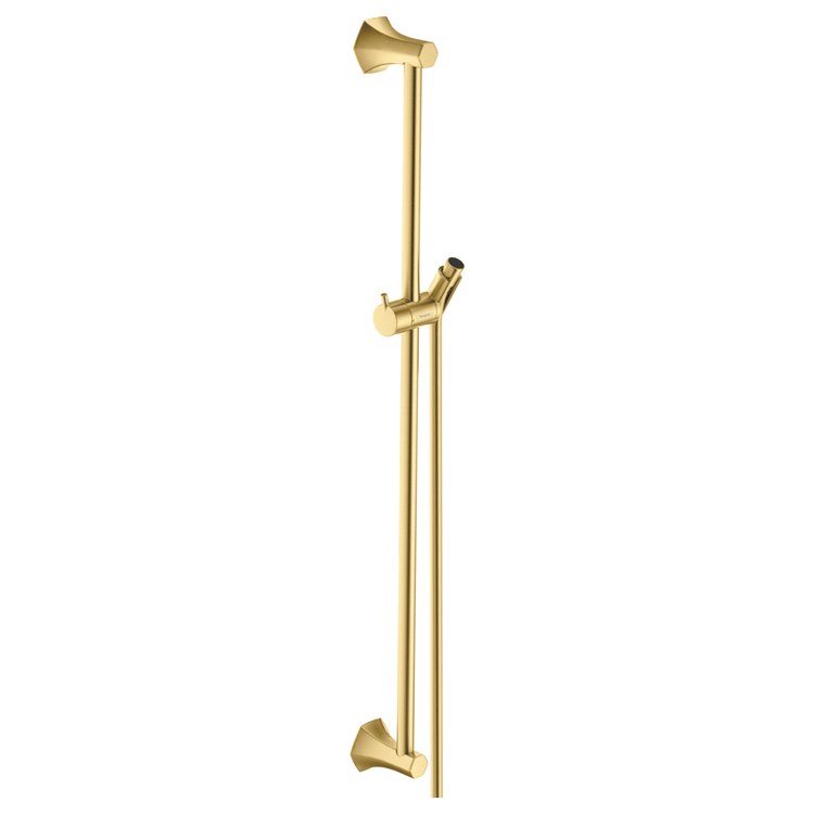 Wall Bar Locarno Brushed Gold Optic 24 Inch Includes Wall Bar Handshower Hose Slider Metal - Image 1