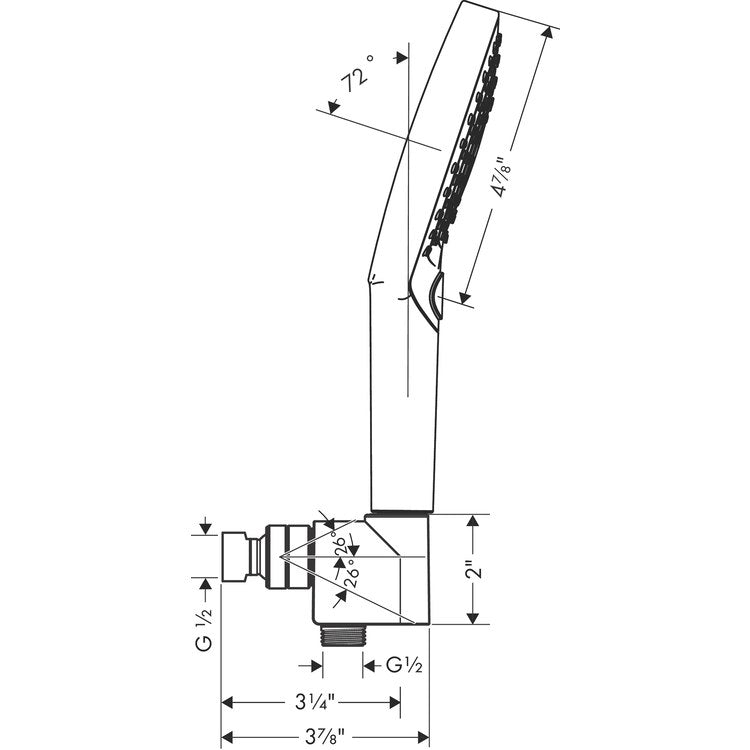 Raindance Select S 120 3-Jet Handshower Set - Image 2