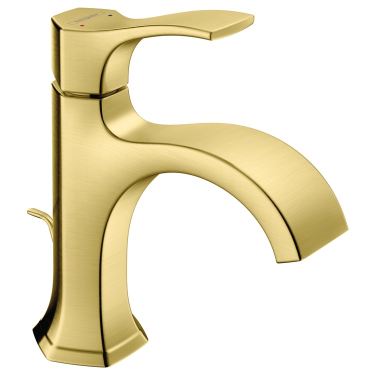 Lavatory Faucet Locarno Deck Mount 1 Lever ADA Brushed Gold Optic 1.2 Gallons per Minute - Image 1