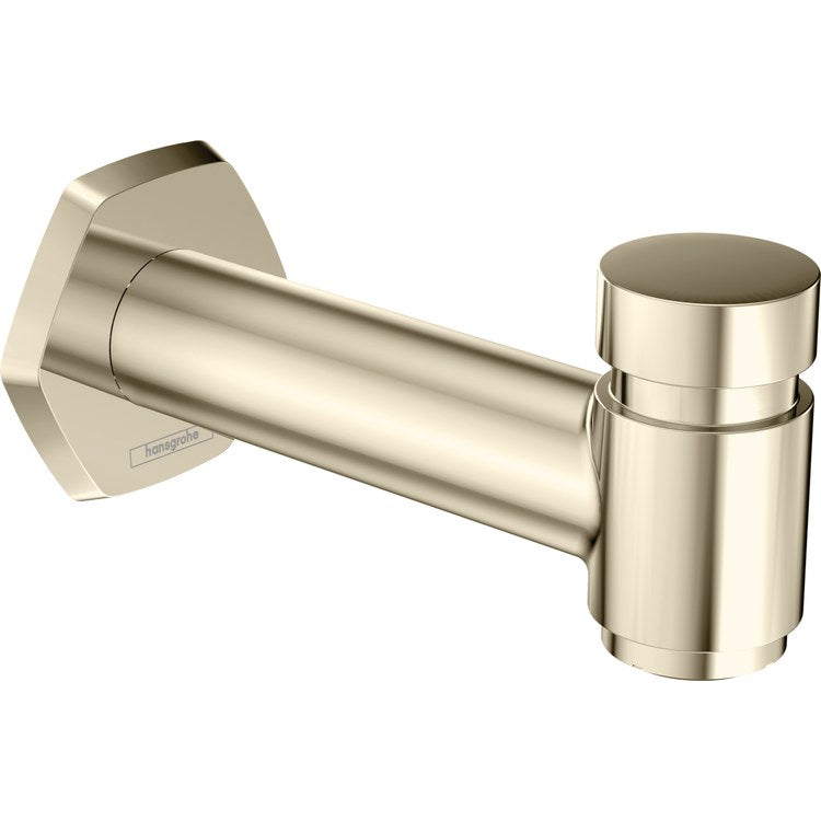 Tub Spout Locarno Integrated with Diverter Polished Nickel 6-1/2 Inch 5.81 Gallons per Minute Brass 1/2 Inch - Image 1