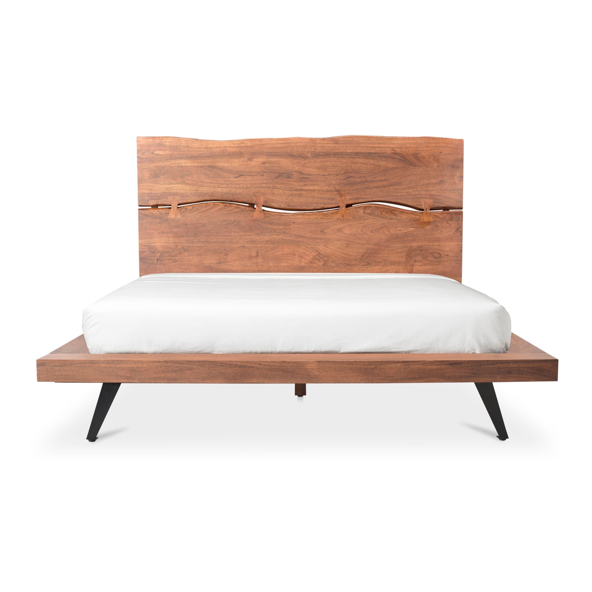 Madagascar – King Platform Bed – Light Brown