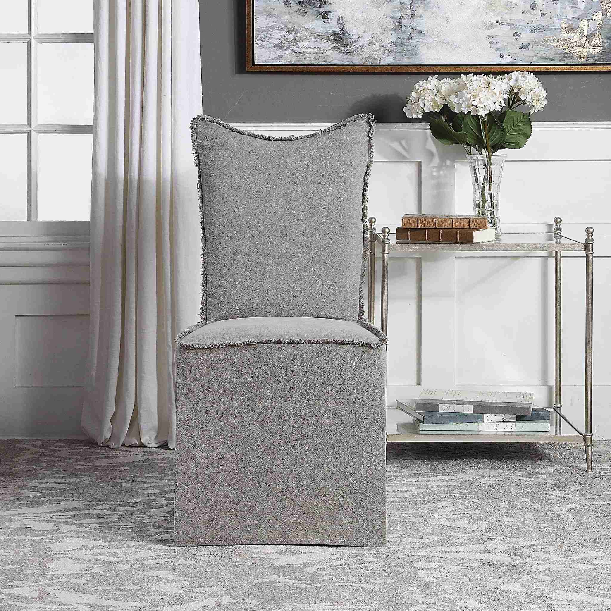 Narissa - Armless Chairs (Set of 2) - Gray - Image 2