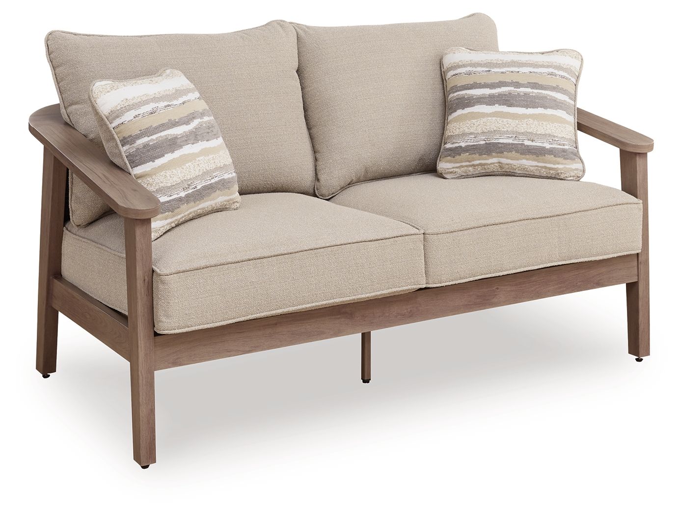 Harmony Headlands – Loveseat With Cushion – Natural / Gray