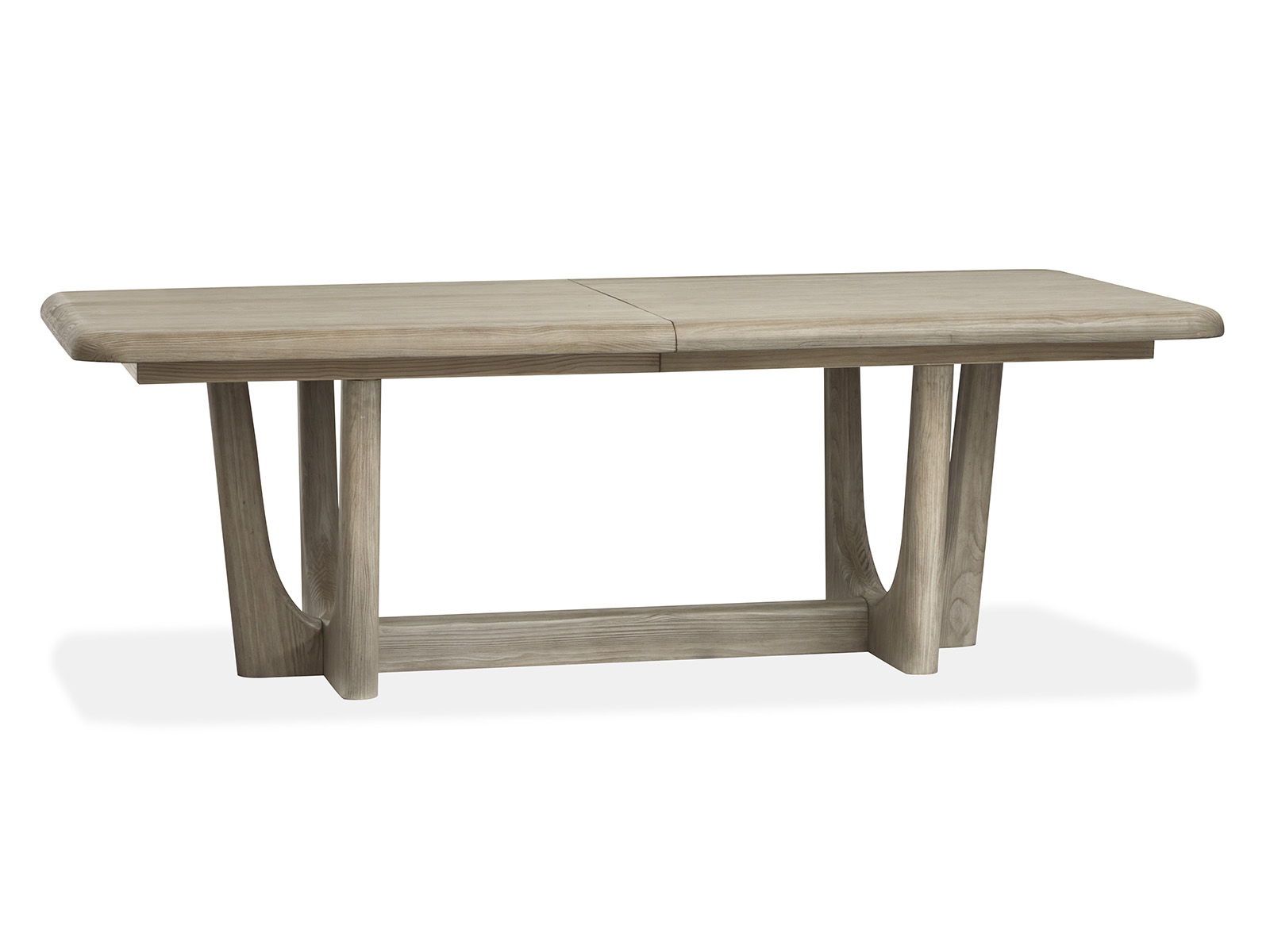 Braelyn – Extendable Trestle Dining Table – Dorian Gray