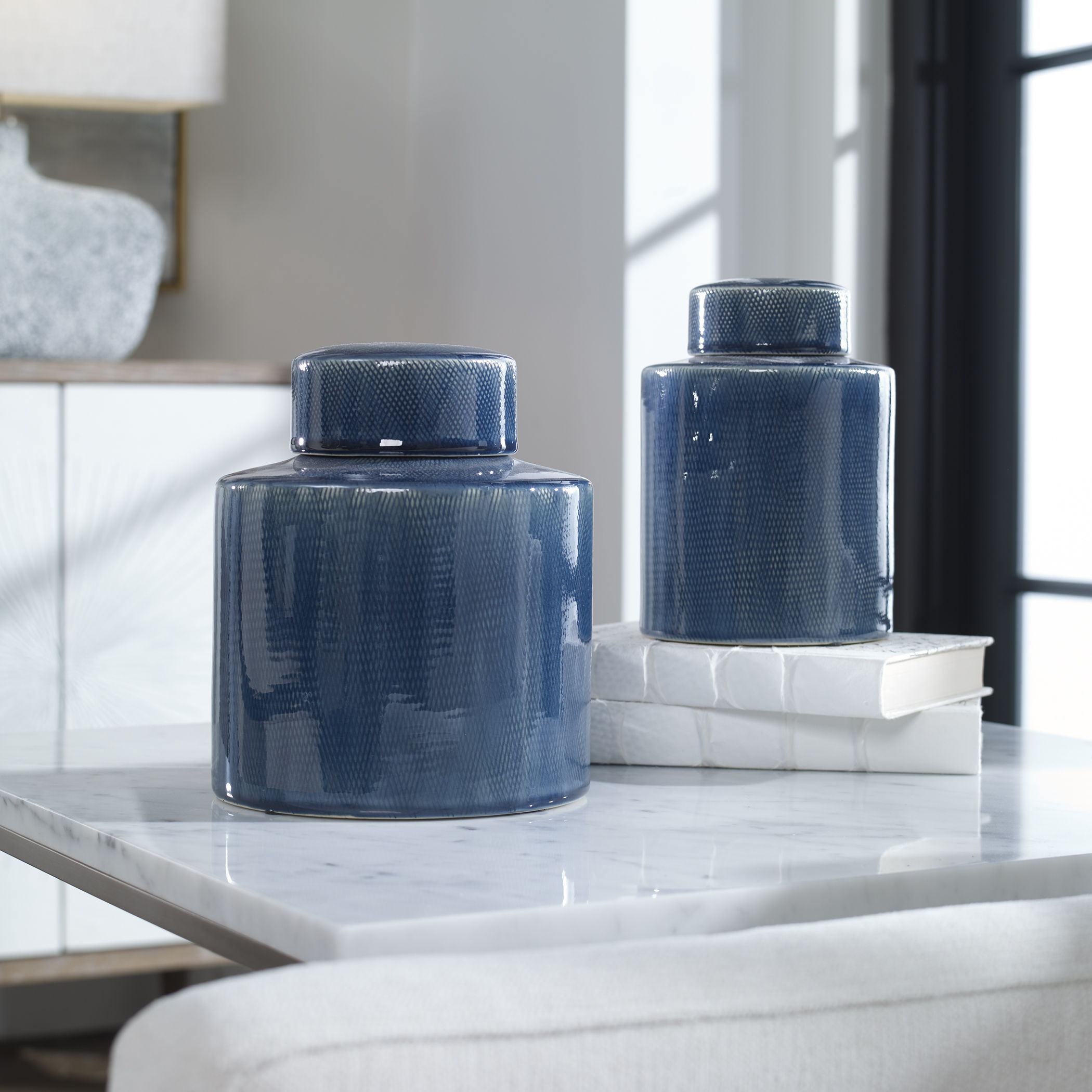 Saniya - Containers (Set of 2) - Blue - Image 2