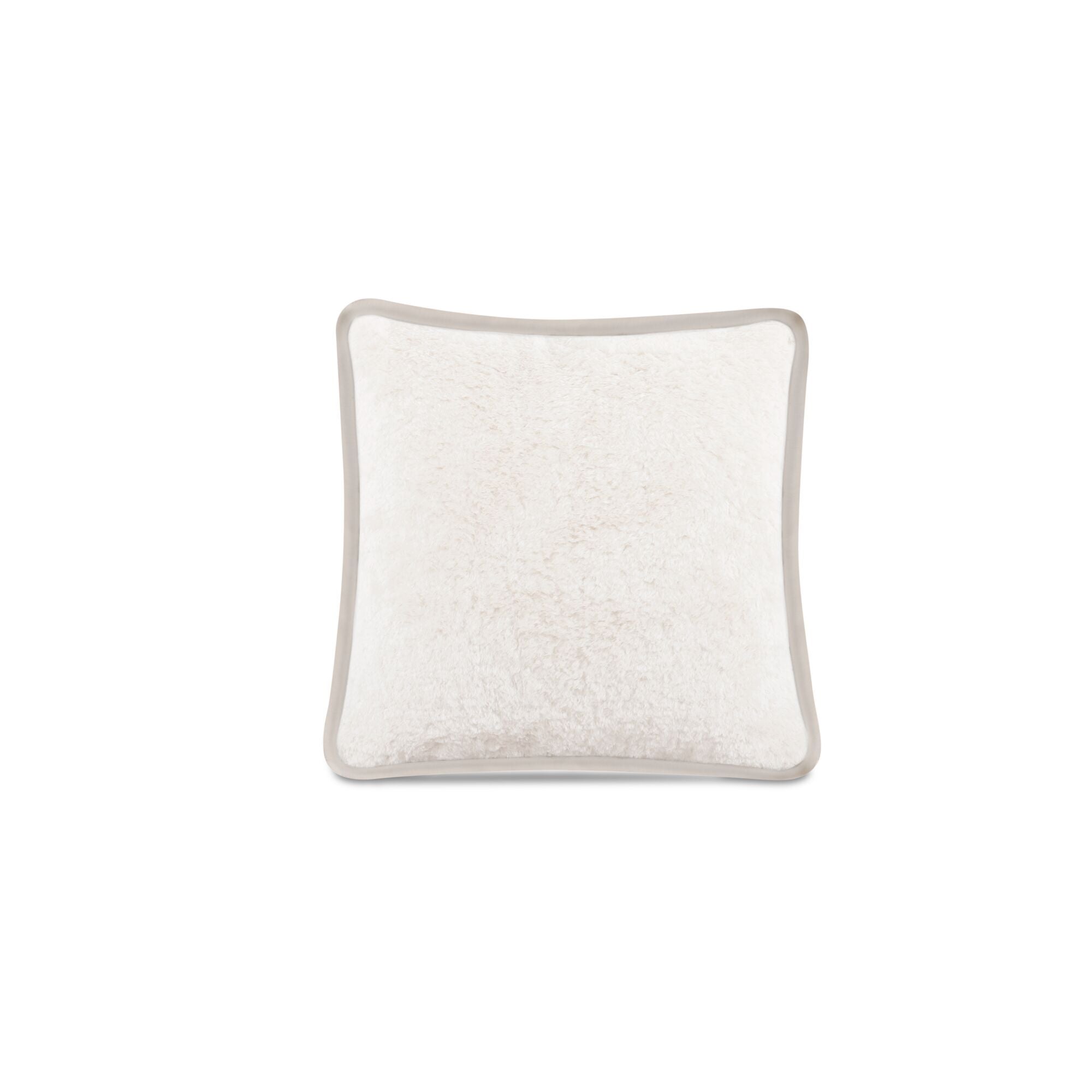 Carr – 25″ Cushion – Faux Fur Cream