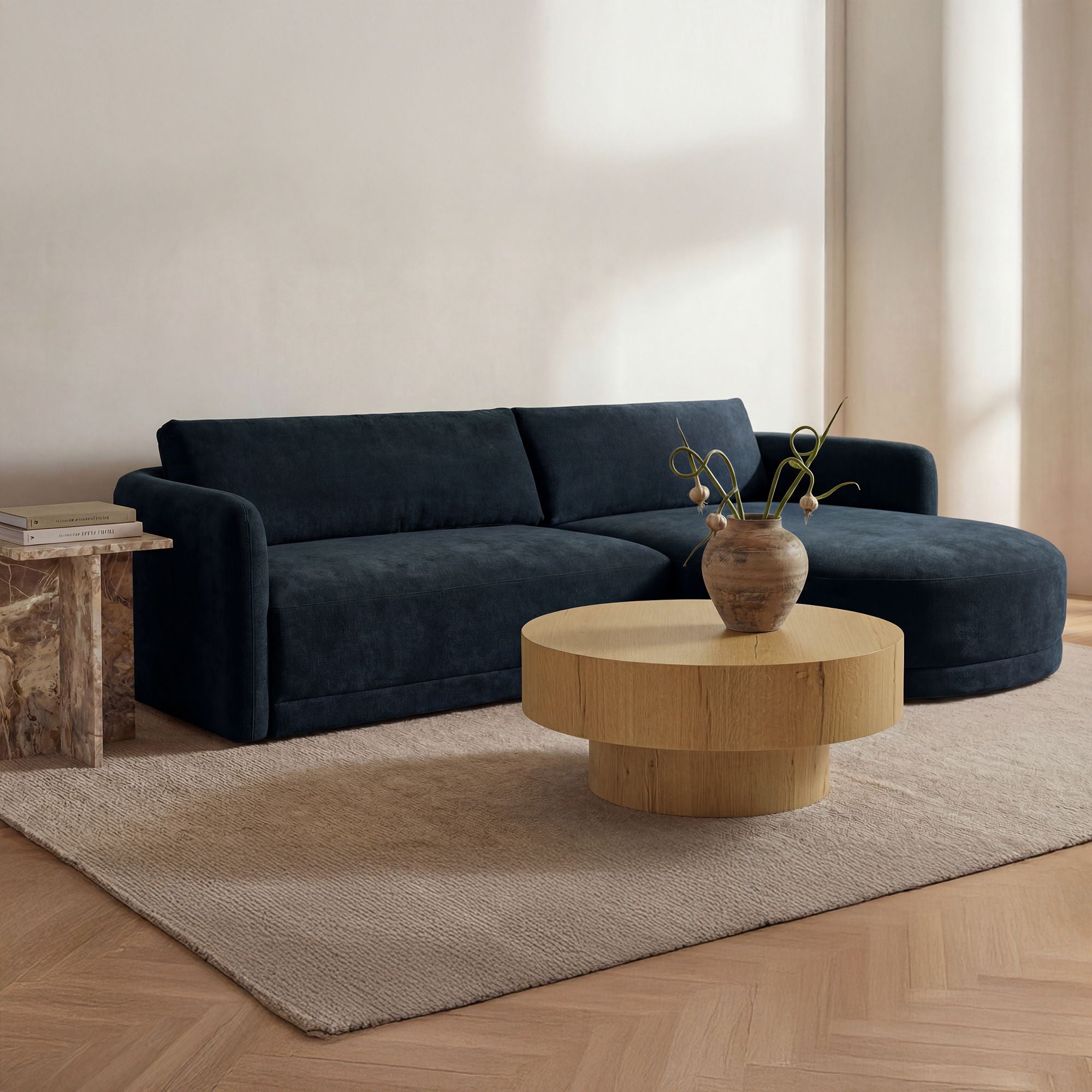 Emmy – Sectional Right – Dark Blue