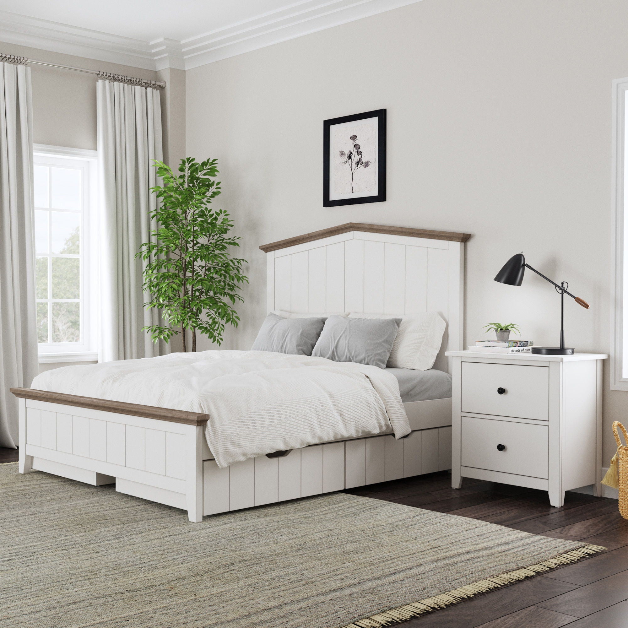 Lodge - Nightstand - Cream - Image 3